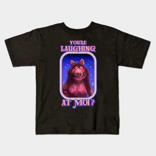 Piggy - Carrie Kids T-Shirt by GrimbyBECK